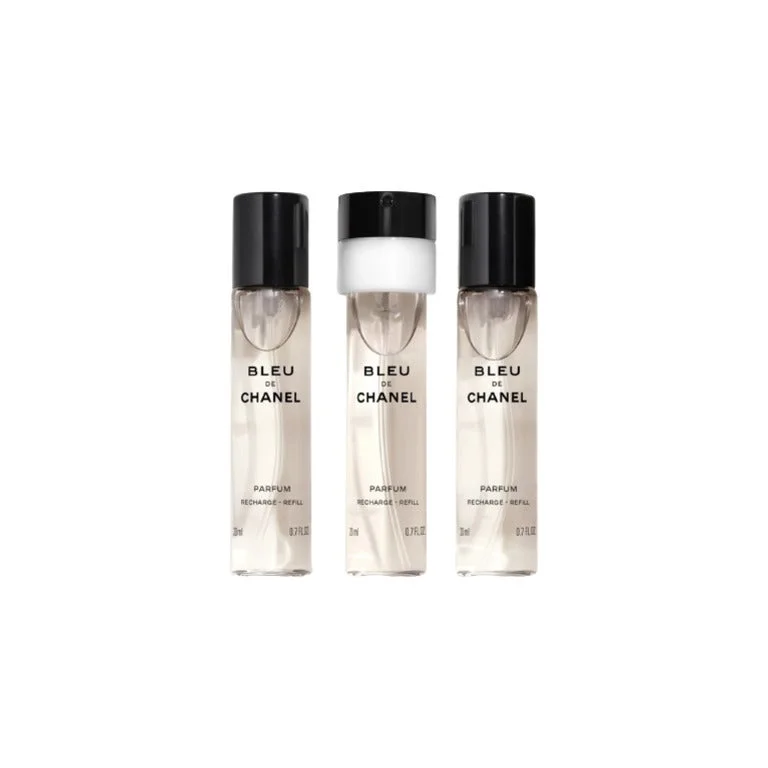 Chanel Bleu De Chanel Parfum Set Twist and Spray Refill Erbjudande
