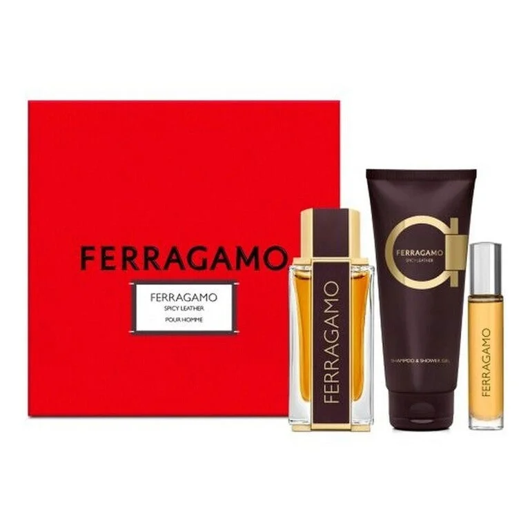 Salvatore Ferragamo Ferragamo Spicy Leather Parfymset Begränsat erbjudande