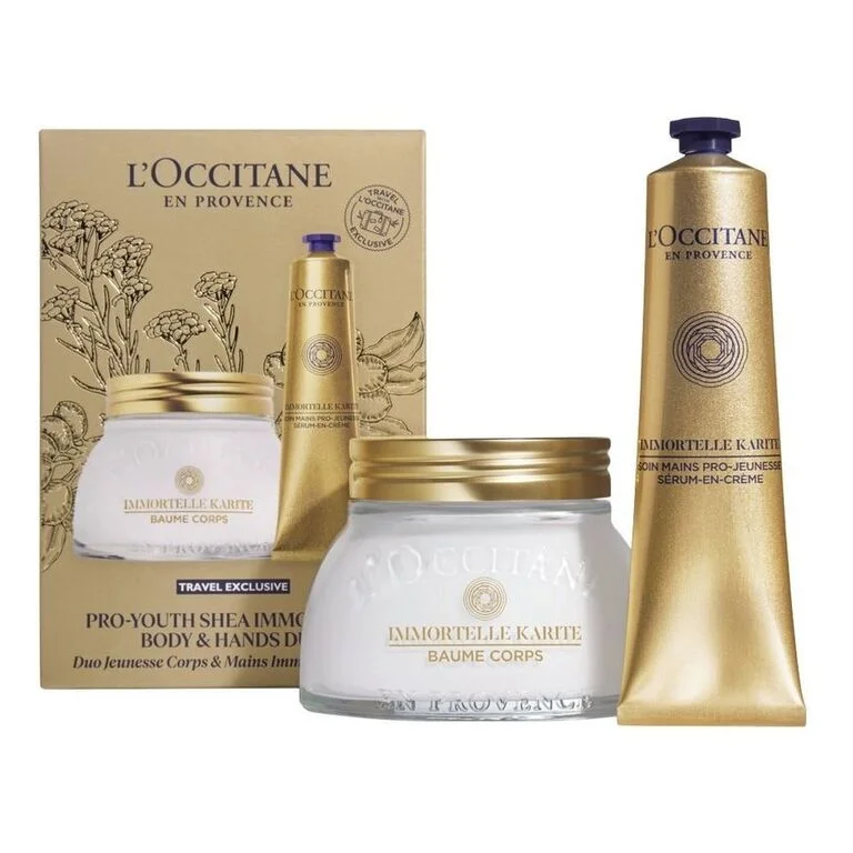 L'Occitane Immortelle Pro Youth Shea Hand Cream & Body Set Endast idag