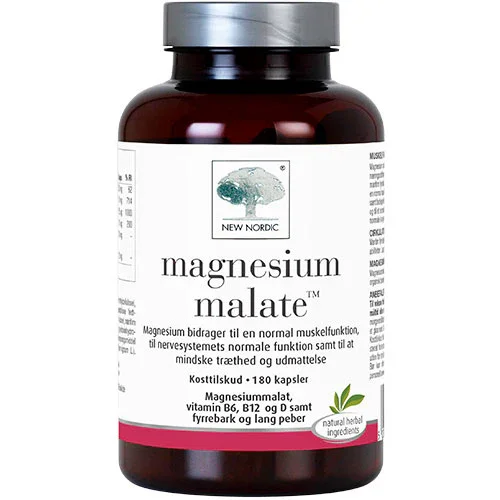 Begränsat antal Magnesium Malate | 180 kapslar