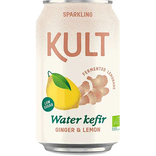 Expressleverans Vattenkefir 33 cl | Ingefära & Citron