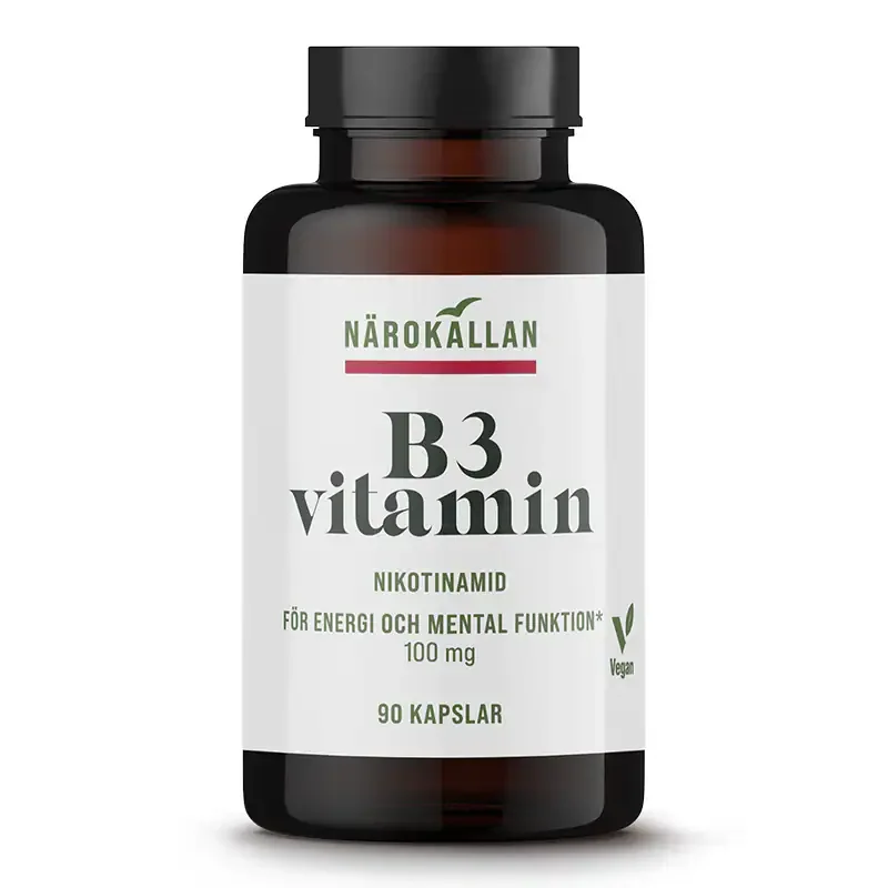 Bästa pris B3 Nikotinamid 100mg 90 kapslar
