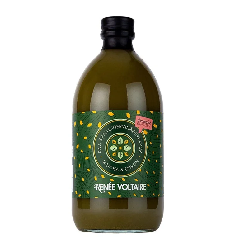 Raw äppelcidervinäger - Matcha & citron Snabb leverans