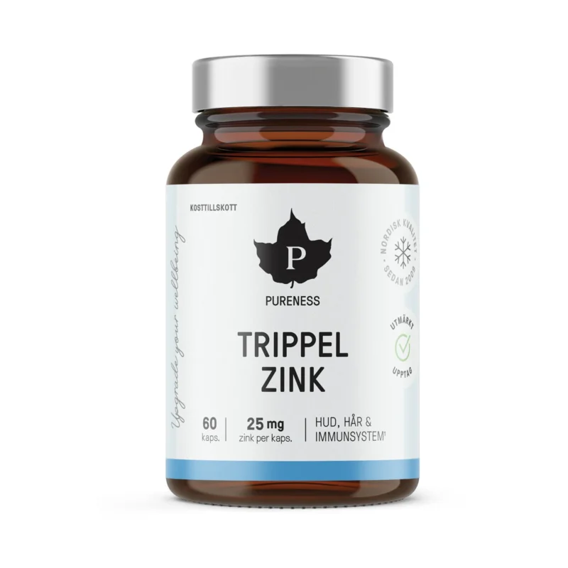 Trippel Zink 60 kapslar Fri frakt