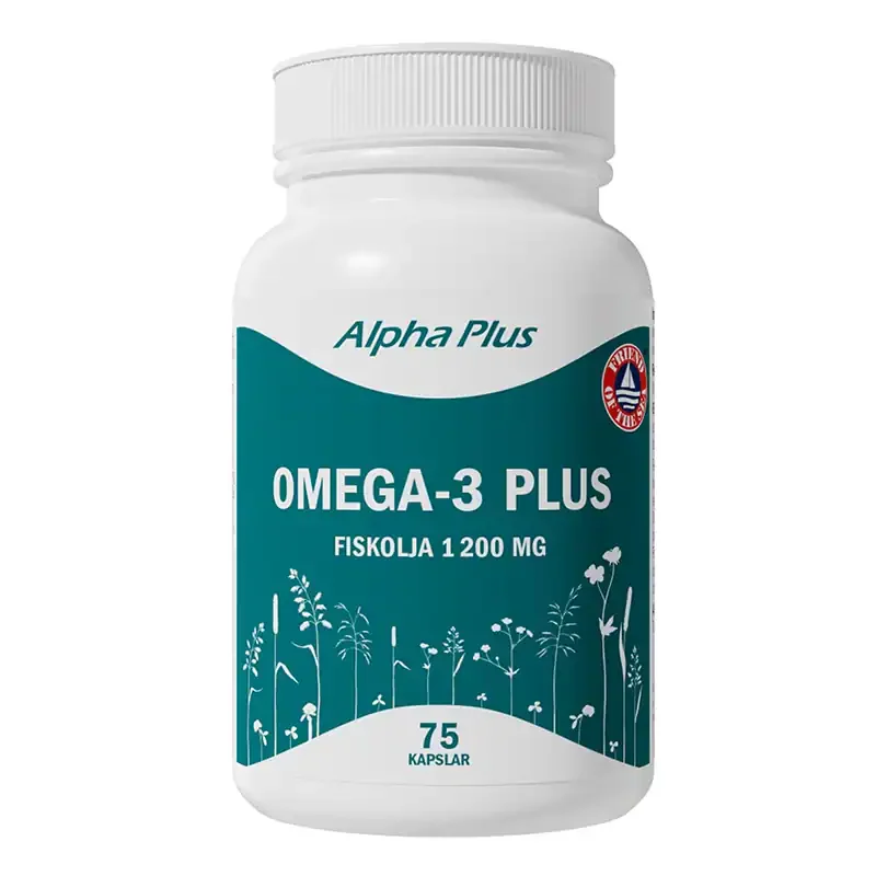 Omega-3 Plus 75 kapslar I lager