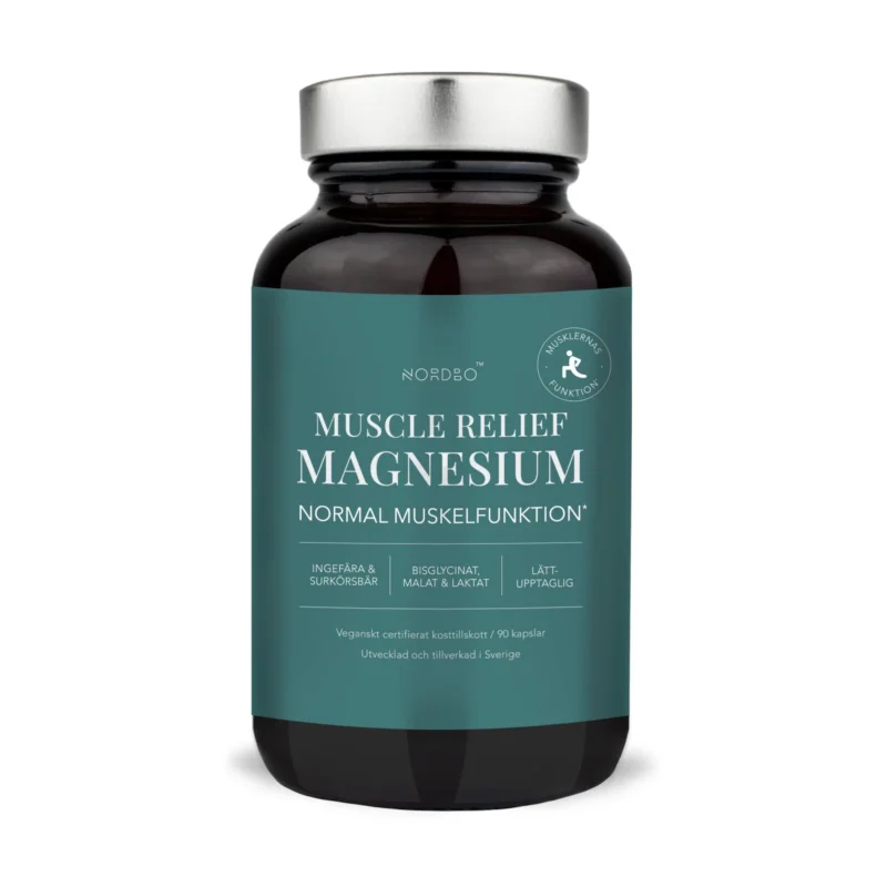 Muscle Relief Magnesium 90 kapslar Lågt pris