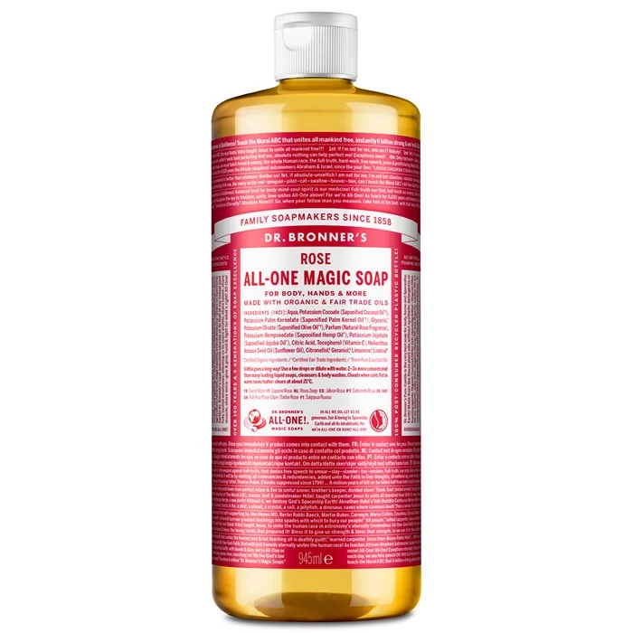 Organic Pure-Castile Liquid Soap Rose Bästa pris