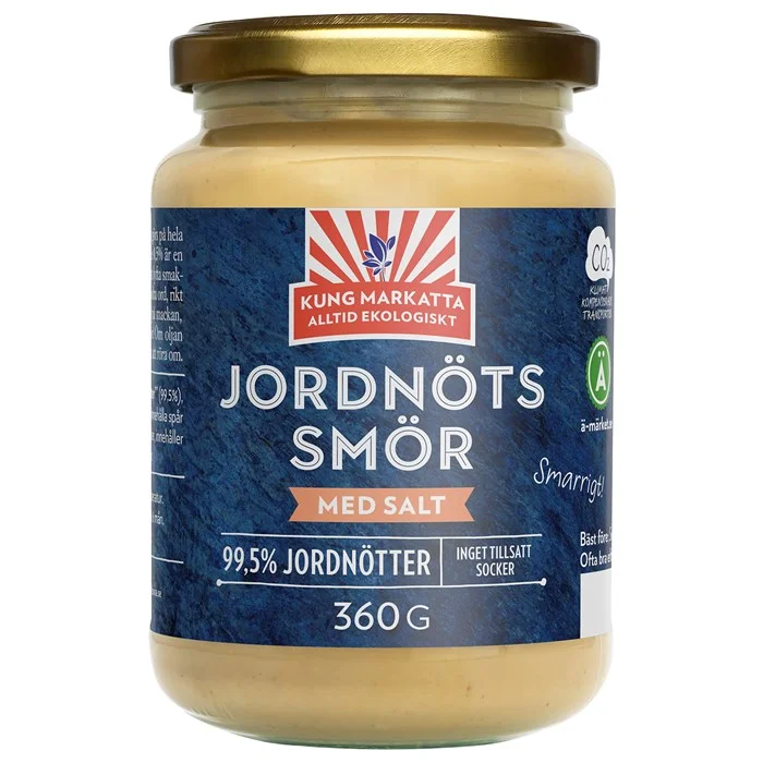 Utförsäljning Ekologiskt Jordnötssmör med salt, 360 g