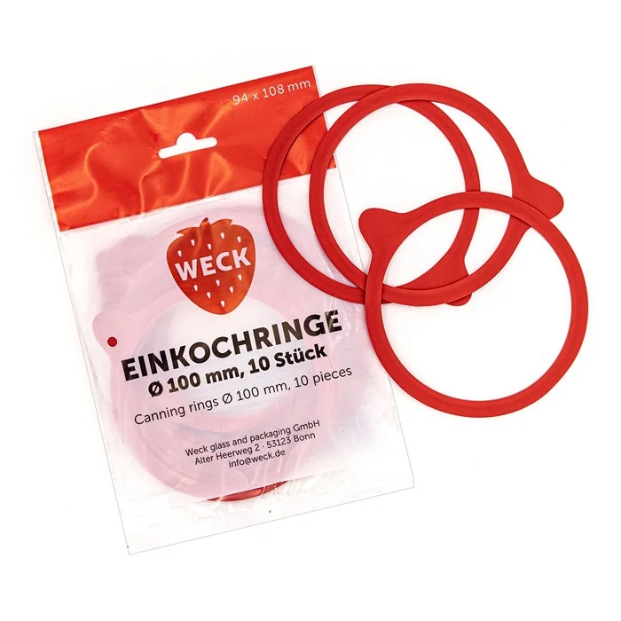 Extra rabatt Naturgummiringar till Weck Jars, 10-pack