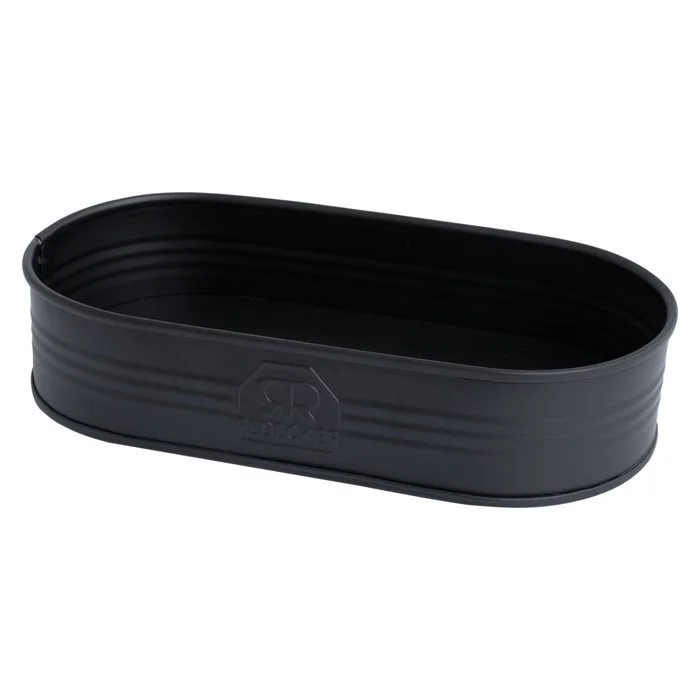 Förvaringskärl Metall - Svart, 20 cm Rabatt