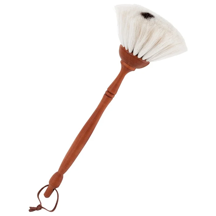 Dammborste Gethår - Vit, 34 cm Lågt pris