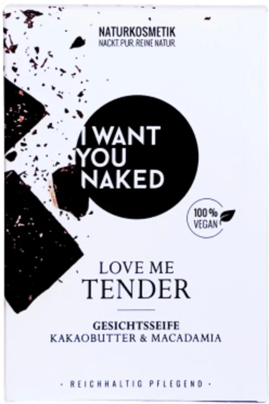 I WANT YOU NAKED Love Me Tender Face Soap, 100 g Begränsat erbjudande