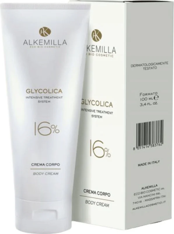 Populär Alkemilla Eco Bio Cosmetic Glycolica kroppskräm 16%, 100 ml
