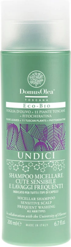 Rea Domus Olea Toscana UNDICI Micellärschampo för frekvent användning, 200 ml