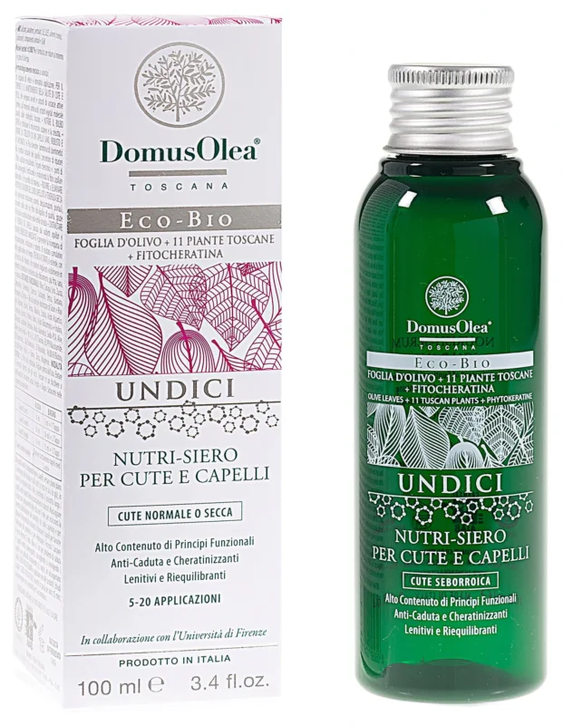 Snabb frakt Domus Olea Toscana UNDICI Nutri-Serum för normal eller torr hårbotten och hår, 100 ml