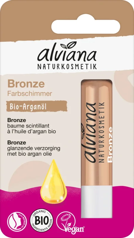 Sista chansen alviana Naturkosmetik Läppbalsam Bronze, 4,50 g