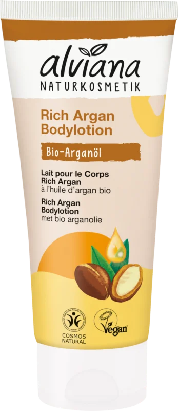 alviana Naturkosmetik Rich Argan Bodylotion, 200 ml risnedsättning