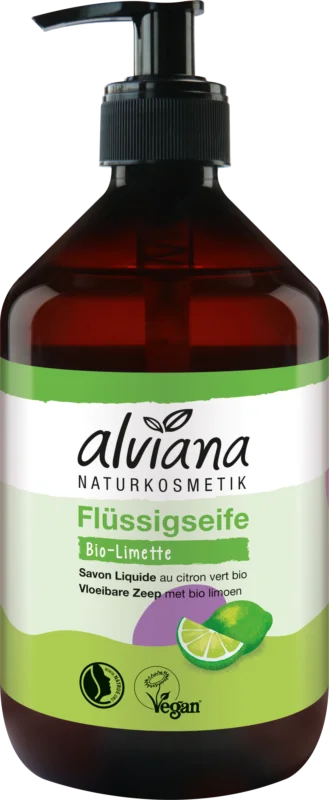 Fri frakt alviana Naturkosmetik Organisk kalk flytande tvål, 500 ml