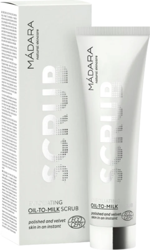 Beställ idag MÁDARA Organic Skincare Exfoliating Oil-To-Milk Scrub - peeling, 60 ml