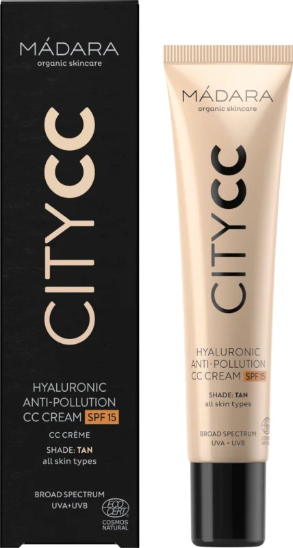 Erbjudandepris MÁDARA Organic Skincare CITY CC Anti-Pollution CC Cream SPF 15, Beige (40 ml)