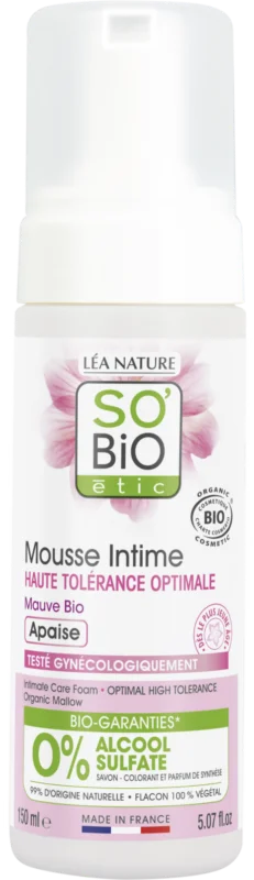 LÉA NATURE SO BiO étic Hypoallergenic Malva Intimate Cleansing Mousse, 200 ml Extra rabatt