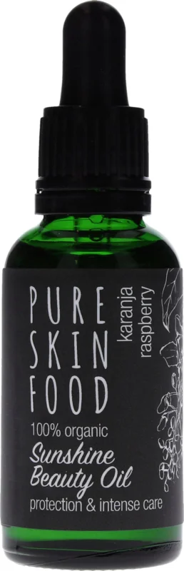 Trygg betalning PURE SKIN FOOD Organic Sunshine Beauty Oil Karanja & Raspberry, 30 ml
