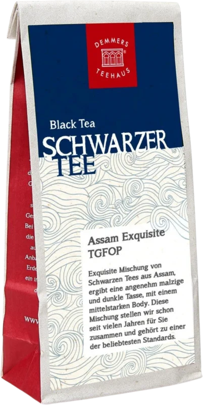 Demmers Teehaus Svart te "Assam Exquisite", 100 g Fri frakt