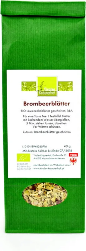 Tiroler Kräuterhof Björnbärsbladste Ekologiskt, 40 g Säker betalning