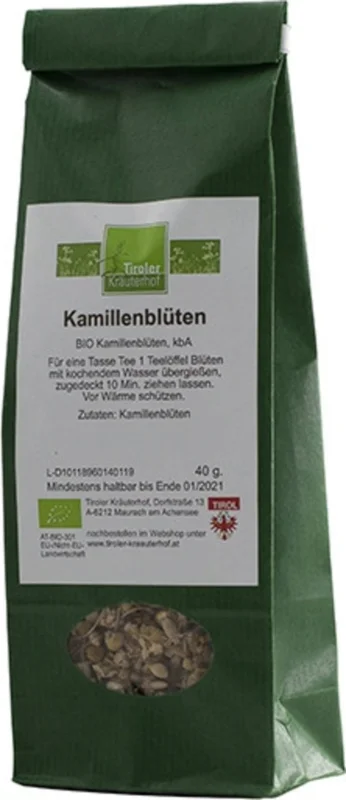 Begränsat antal Tiroler Kräuterhof Ekologiskt Te Kamomillblomma, 40 g