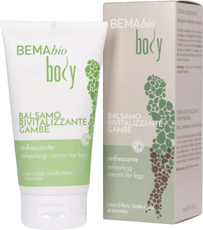 BEMA COSMETICI bioBody BALSAMO RIVITALIZZANTE Refreshing Leg Cream, 150 ml Trygg betalning
