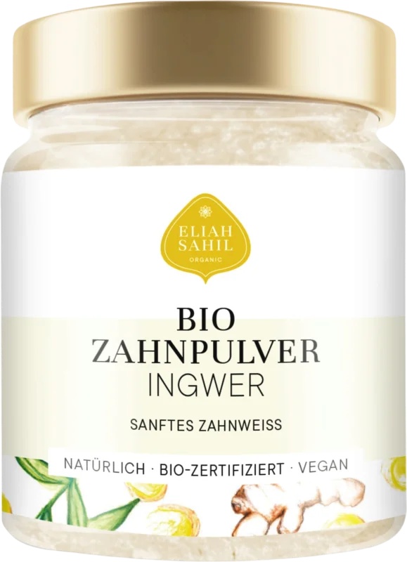 Eliah Sahil Eko-Tandpulver Ingefära, 45 g Fri frakt