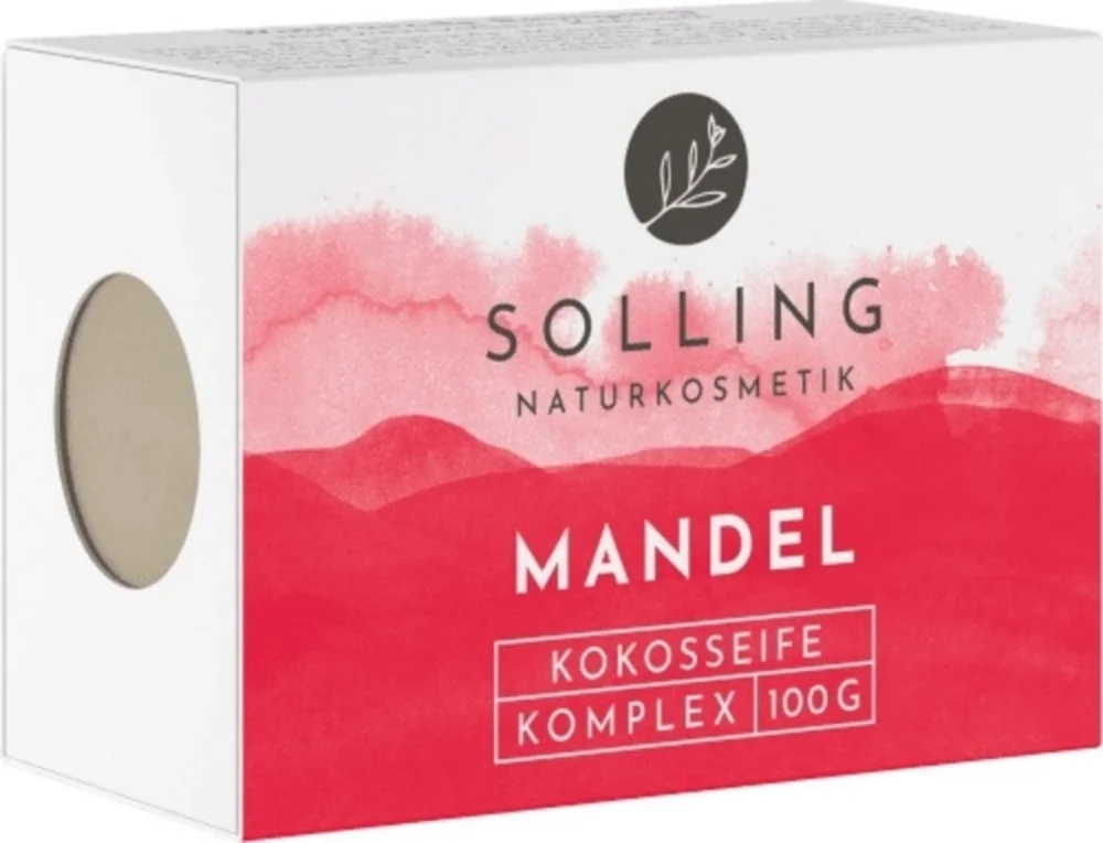 SOLLING Naturkosmetika Kokostvål mandel, 100 g Trygg betalning