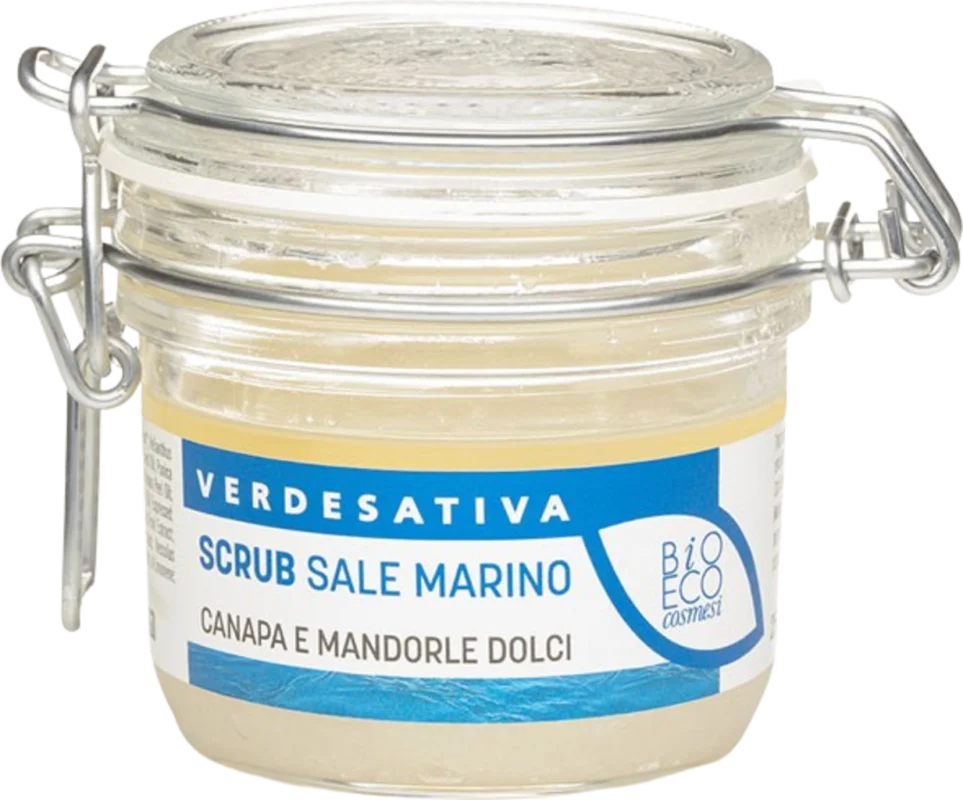 Begränsat antal Verdesativa Hemp & Sweet Almond Sea Salt Scrub, 250 g