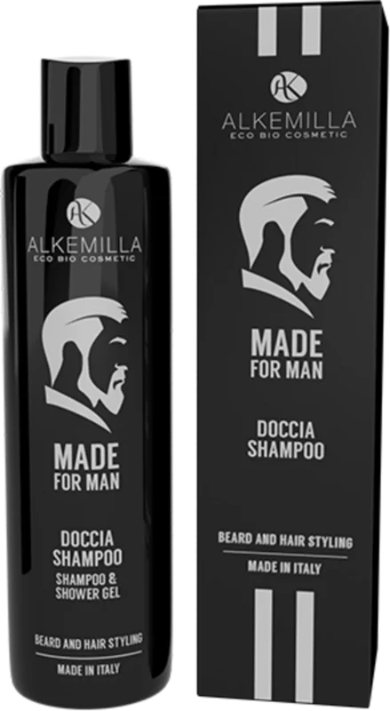 risnedsättning Alkemilla Eco Bio Cosmetic Made for Man 2in1 schampo & duschgel, 300 ml