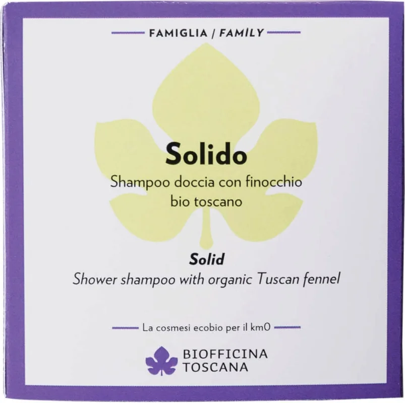Biofficina Toscana Family 2in1 Solid Shower Shampoo, 80 g Billigare