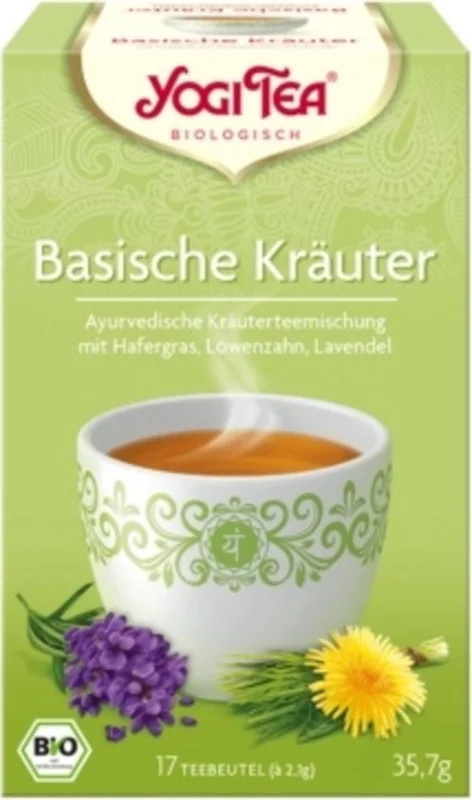 Premium Yogi Tea Ekologiska basiska örter, 17 g