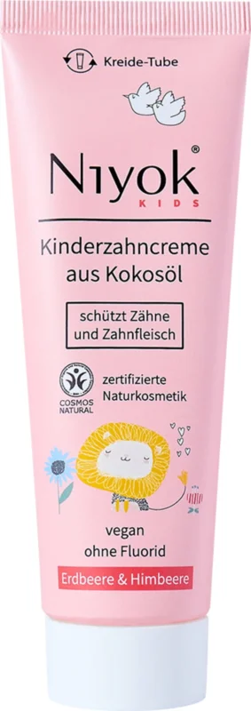 Kampanj Niyok Kids Tandkräm Jordgubb & Hallon, 75 ml