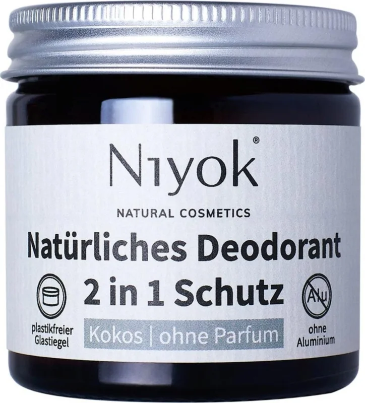 Beställ idag Niyok 2in1 Deodorant & Antiperspirant Kokosnöt utan Parfym, 40 ml