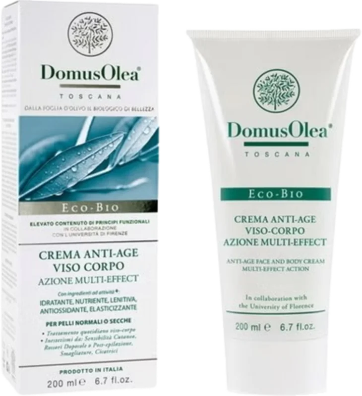 Domus Olea Toscana Anti-age multieffektkräm för ansikte och kropp, 200 ml Erbjudande