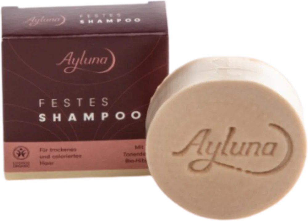 Trygg betalning Ayluna Massivt schampo röd lera & organisk hibiskus, 60 g
