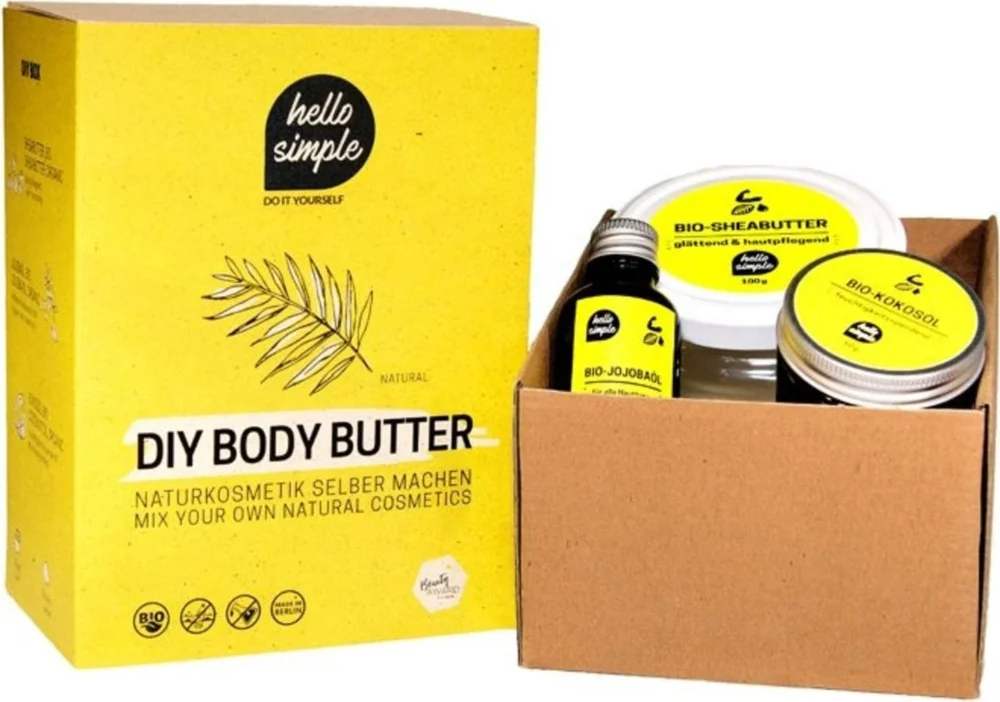 Sista chansen hello simple DIY Body Butter Box, Natural (utan doft)
