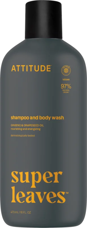 Lägg i varukorgen Attitude Super Leaves MEN 2in1 Shampoo & Body Wash Sports, 473 ml
