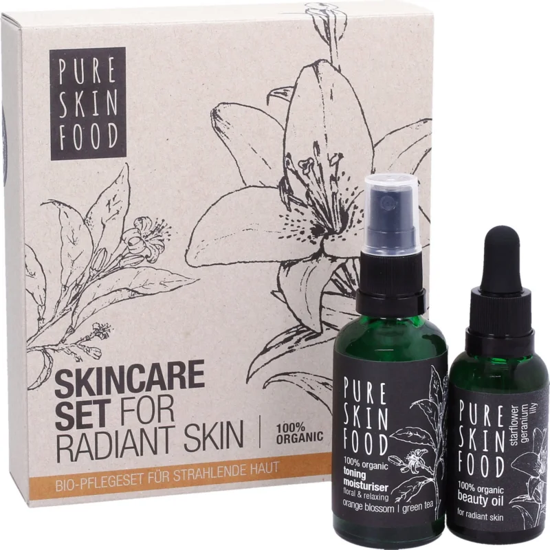 Billig PURE SKIN FOOD Organic Skincare Set For Radiant Skin
