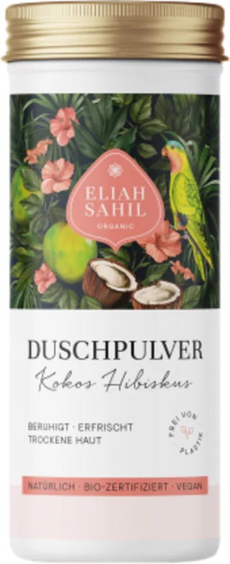 Eliah Sahil Organiskt duschpulver kokosnöt hibiskus, Refill 250 g Beställ idag