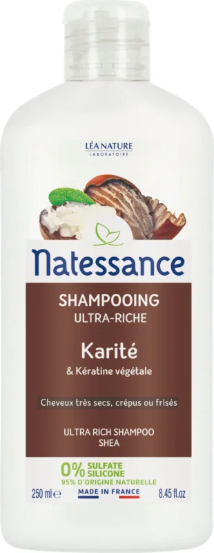 Lågt pris Natessance Ultra-nourishing Shea Butter & Keratin Shampoo, 500 ml