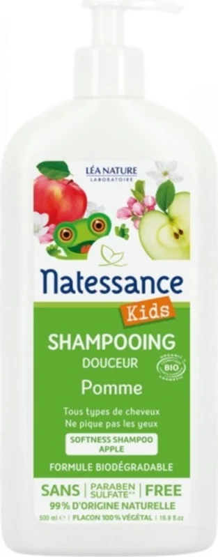 Natessance Apple Kids 2-in-1 Shampoo &Shower Gel, 500 ml Erbjudandepris