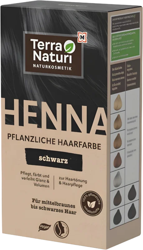 Terra Naturi Henna Växthårfärg Svart, 100 g Lägg i varukorgen