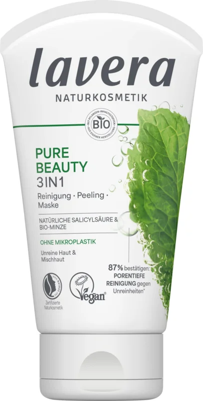 Lavera Pure Beauty 3in1 rengöring, peeling & mask, 125 ml Erbjudande
