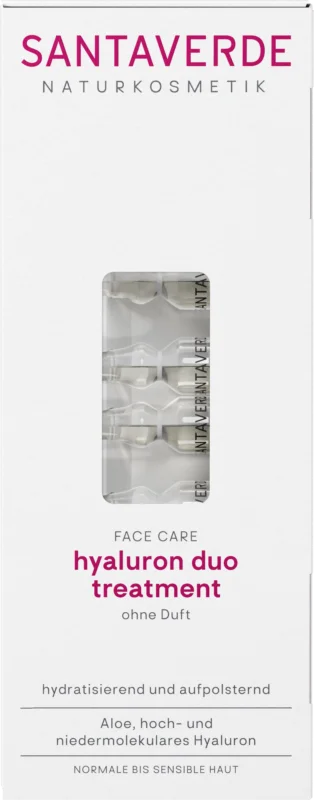 SANTAVERDE FACE CARE hyaluron duo treatment, 10x1 ml (10 ml) Fri frakt
