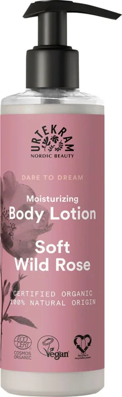 Urtekram Soft Wild Rose Body Lotion, 245 ml Erbjudandepris
